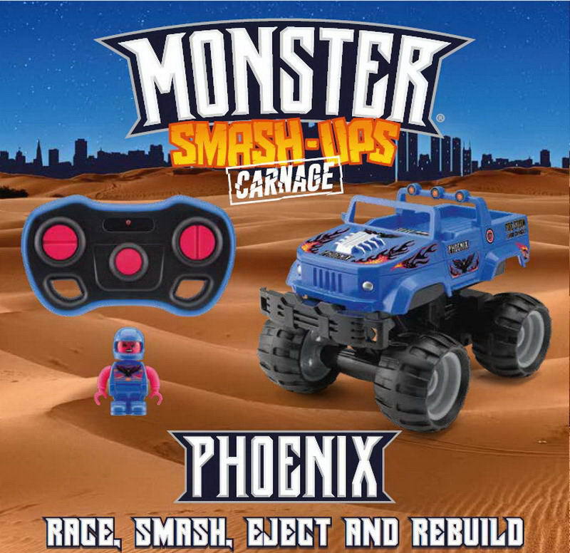 Машинка на радиоуправлении Разбивающийся внедорожник из серии Monster Smash Ups – Phoenix  